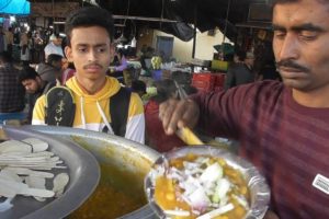 Habra Rail Station Hawker - Ghugni @ 7 rs plate - Indian Street Food
