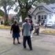 Hood fight caught on tape.