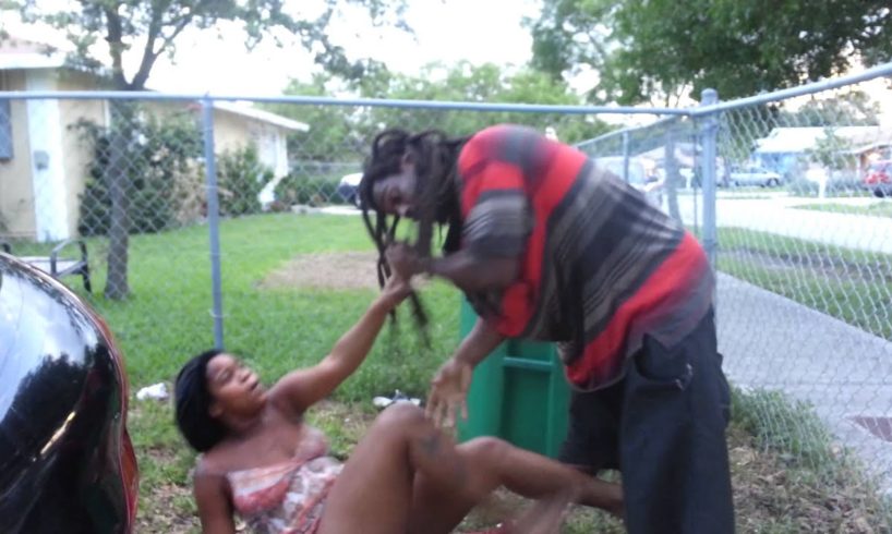 Hood fight let me get that phone part 1