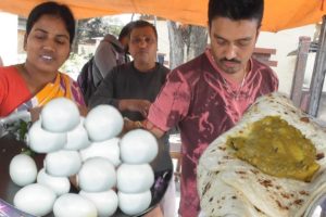 It's a Breakfast Time in Bangaon - Oil Free Paratha @ 5 rs - Indian Street Food