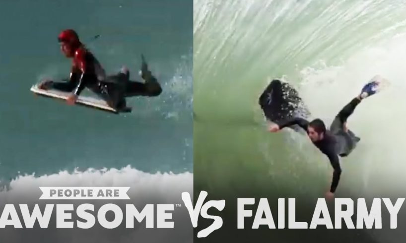 People Are Awesome vs. FailArmy: Body Surfing, Skiing, Weightlifting & More!