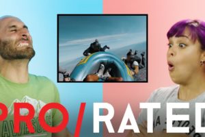 Pro/Rated: Athletes React To Skiing, Skydiving & More | People Are Awesome