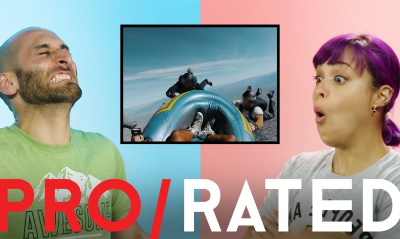 Pro/Rated: Athletes React To Skiing, Skydiving & More | People Are Awesome