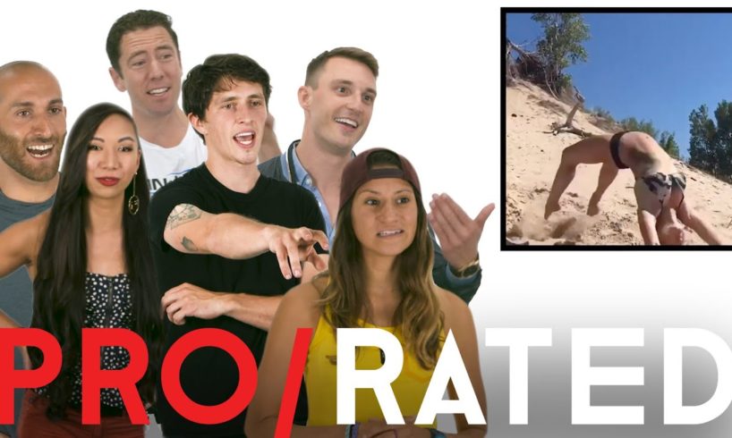 Pro/Rated: Athletes React to Backflips & Skateboarding (ft. Bonus Footage) | People Are Awesome