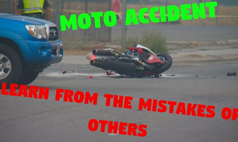 Scary moto accident | Learn from the mistakes of others and never repeat them