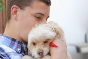 Teen assists with animal adoptions