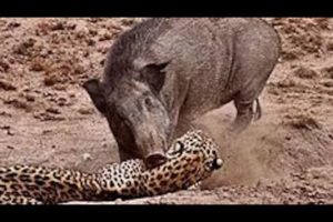 Warthog vs Leopard! The Craziest Wild Animal Fights World of Wildlife