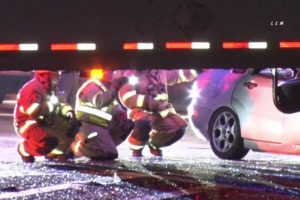 Driver Dies after Crashing into Semi Trailer / Apple valley  3.1.20