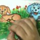 How to draw cute puppies for kids/ how to draw dog step by step coloring/simple animal drawing kids