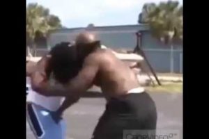 Kimbo Slice "KOs" someone in 'Hood' Fight !