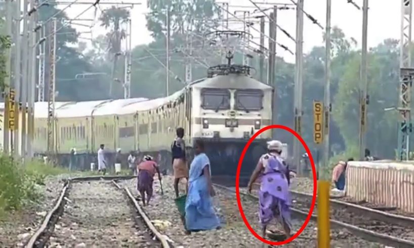 Most Lucky Indian People Escape Train Hit Compilation | 2017