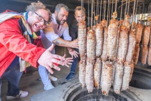 Most UNIQUE Street Food in Turkey - UNDERGROUND Kokorec FACTORY + Street Food Tour of Istanbul!!!