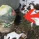 Rescue Poor Puppy was Abandoned beside Container Trash in Frozen, Sad and Alone..