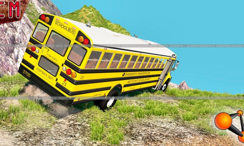 School Bus Crashes BeamNG Drive
