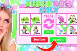 TRADING AUSSIE PETS ONLY In Adopt Me! (Roblox)