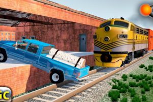 Train Accidents and Crashes on Railroads BeamNG Drive