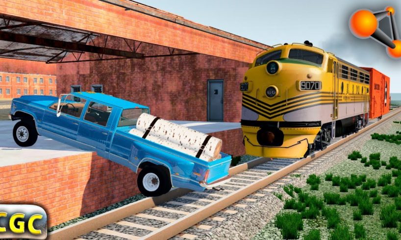 Train Accidents and Crashes on Railroads BeamNG Drive
