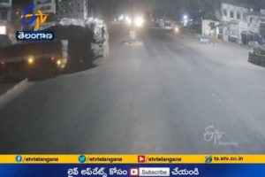 Two Lorries Hit | One Person Narrow Escape From Accident | in Sangareddy