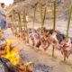 Vertical BBQ - 13 Goat Legs Kebabs!!?MOST UNIQUE Iranian Food! | Baluchestan, Iran!??