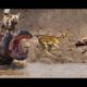 Wild Dogs Attack Antelope - Hippo saved antelope - Animals Fights