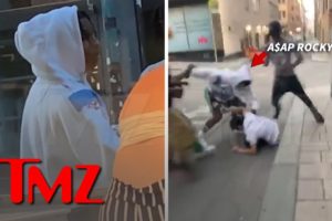 A$AP Rocky and Crew Allegedly Attack Guy on Street in Stockholm | TMZ