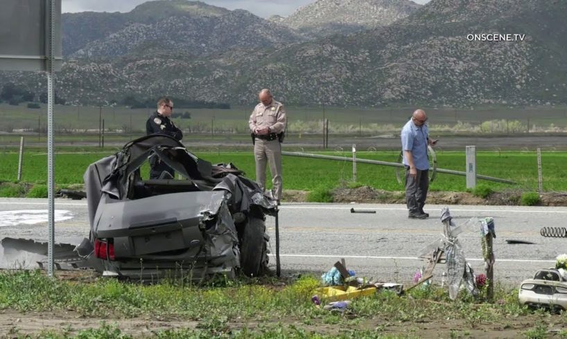 Armed Robbery Suspect Dies After Crash While Fleeing Scene In San Jacinto