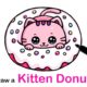 How to Draw a Kitten in a Donut Easy