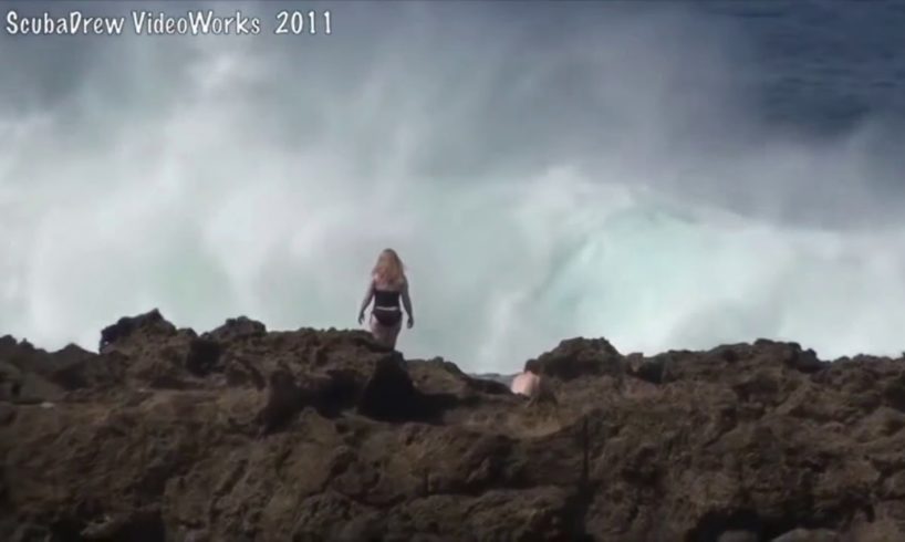 I put "Ocean Man" over waves nearly kill people