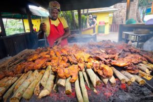 Insane Jamaican Jerk BBQ!! HUGE MEAT PIT + Jerk Champion in Montego Bay, Jamaica! ??