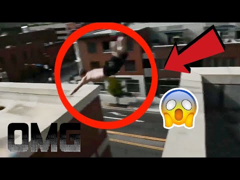 Insane POV Near Death Parkour - Stuntman Jumping Off Buildings  - Crazy Video Compilation