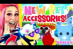 NEW PET ACCESSORIES! Reacting To The NEW  PET SHOP In ADOPT ME (Roblox)