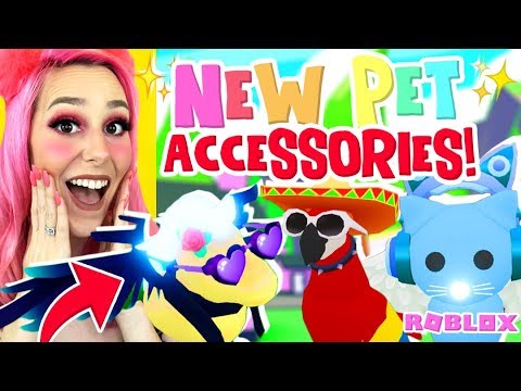 NEW PET ACCESSORIES! Reacting To The NEW  PET SHOP In ADOPT ME (Roblox)