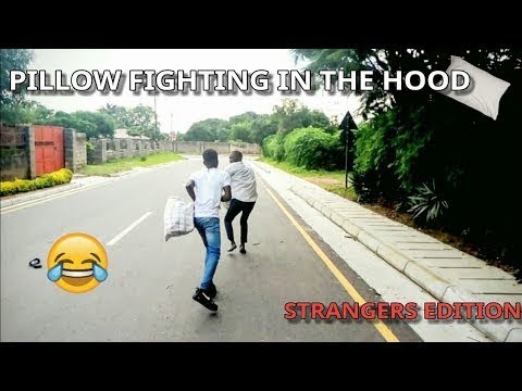 PILLOW FIGHTING IN THE HOOD! JERSEY HOOD EDITION