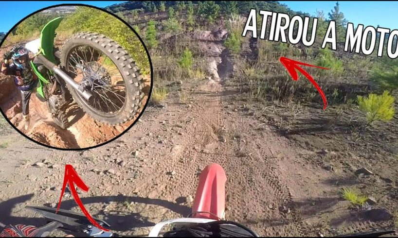 ROIA ATIROU A MOTO EM MIM NO 7 DEGRAUS // GoPro // #Trilha de moto // Batista02