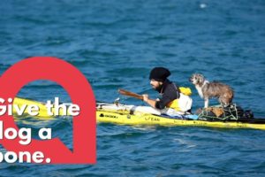 Spanish kayaker rescues stray dog when travelling through Italy | SWNS