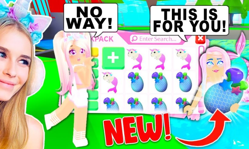 This MERMAID Gave Me The NEW UNDERWATER PETS In Adopt Me! (Roblox)