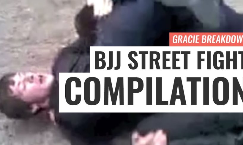 BJJ STREET FIGHT COMPILATION!!! Viking Choke, Russian Triangle, Failed Guard (Gracie Breakdown)