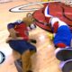 Heat mascot completely FAILS this flip