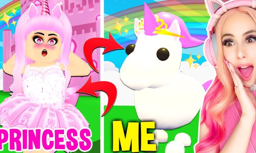 SWITCHING BODIES WITH MY UNICORN FOR A DAY IN ADOPT ME... A Roblox Story