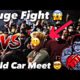 Insane Street Fight Breaks Out At Wild Car Meet Cops Show Up WTF !!