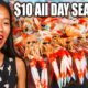 $10 SEAFOOD Challenge!! World's CHEAPEST Seafood in Phu Quoc, Vietnam!!