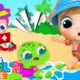 Baby John Rescues a Turtle | A Boo Boo Song & More Little Angel Songs
