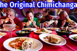 Best Mexican American Food!! ORIGINAL CHIMICHANGA Deep Fried Burrito + illegal “MEAT CAGE!!”