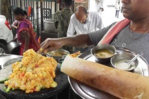 Best Street Dosa India Exchange Place Kolkata | 40 Rs Each | Tasty & Healthy Indian Street Food