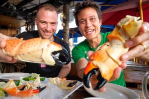 COLOSSAL Crab Claws!! ? Ultimate MIAMI FOOD TOUR - Florida, USA (Part 2)
