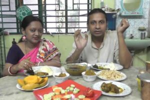 Couple Eating Show | Rice with Koi Fish | Mourala Fish | Bottle Gourd Leaf Paste | Raw Jackfruit