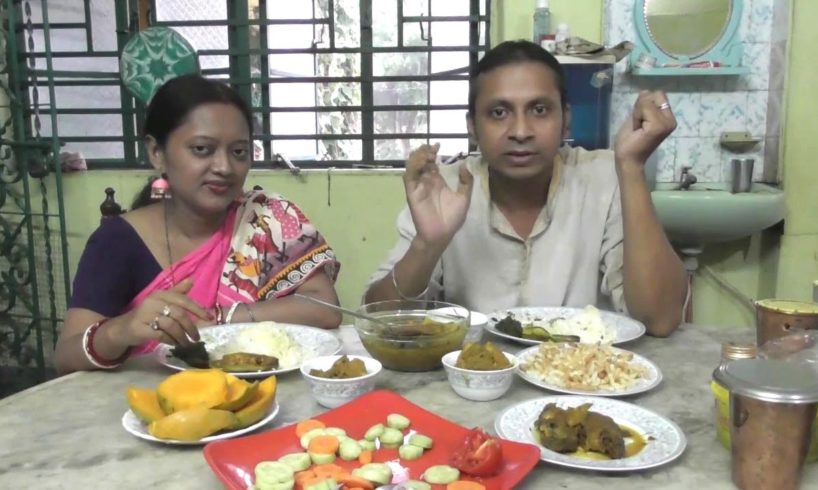 Couple Eating Show | Rice with Koi Fish | Mourala Fish | Bottle Gourd Leaf Paste | Raw Jackfruit