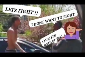 EPIC GHETTO HOOD FIGHT DUDE ALMOST KILL DUDE WITH HIS BARE HANDS OVER GIRL  ... THEN THE SIDE DUDE