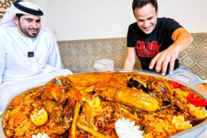EXTREME Food in Dubai - GIANT Yemeni GOAT PLATTER COOKING!!! The cooking process is amazing!!