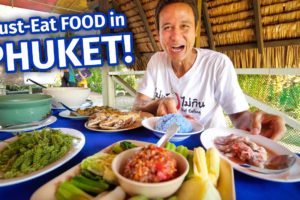 Eating 21 SPICY THAI FOODS in One Day!! | 3 MUST-EAT Restaurants in Phuket, Thailand!